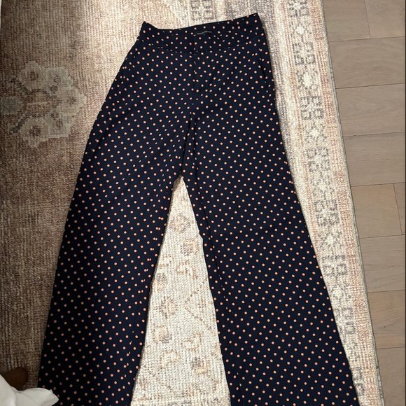 Navy-blue polka dot Banana Republic pants - Picture 5 of 5